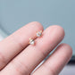 Planet Design Mini Stud Earrings Cut Asymmetric Mini Earrings Ear Piercing