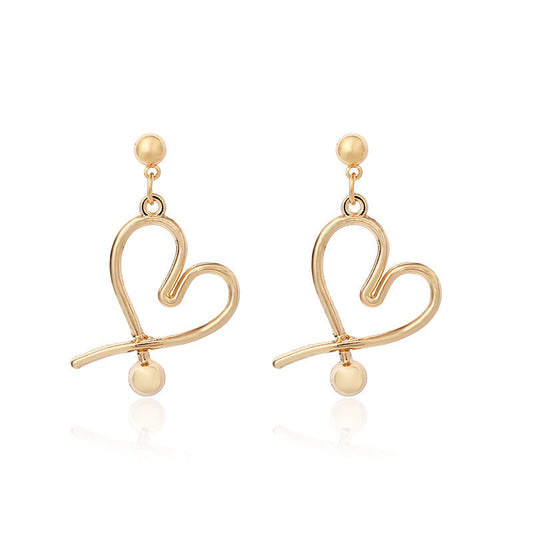 Heart Pendant Dangle Earring Exquisite Fashion Drop Earrings For Women