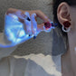 Red Rose Pearl Jewelry Stud Earring Modern Fashion Women Earrings Piercing Studs