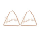 Love Letter Geometric Drop Earring Women Jewelry Mom Gift Everyday Wear Earrings