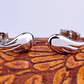 S925 Sterling Silver Stud Earrings Angel Wings Silver Stud Earrings
