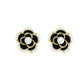 Small Black Flower Stud Earrings Women Jewelry Mom Gift Everyday Wear Earrings
