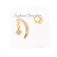 Moon Star Mismatched Stud Earrings Fashion Women Female Earrings Piercing