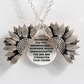 Sunflower Double-layer Lettering Necklace
