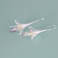 Flower Long Earrings Elegant Lady Anti Allergy Silver 925 Fashion Jewelry