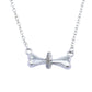 Jewelry Simple Diamond-studded Dog Bone Necklace