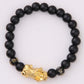 Obsidian 18K Gold Bracelet six brave words on hand and little Pearl transport gifts wholesale