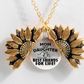 Sunflower Double-layer Lettering Necklace