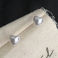 Pearly Heart Jewelry Stud Earrings Modern Fashion Women Earrings Piercing Studs