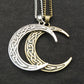 Electroplating Elegant Moon Charm Zinc Alloy Popular Necklace