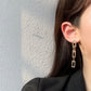 Geometric Chain Rings Jewelry Fashion Dangle Earrings for Girls Party Birthday Gift