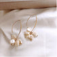 Imitation Pearl Charms Dangle Earrings Cute Summer Earring Jewelry Gift for Her