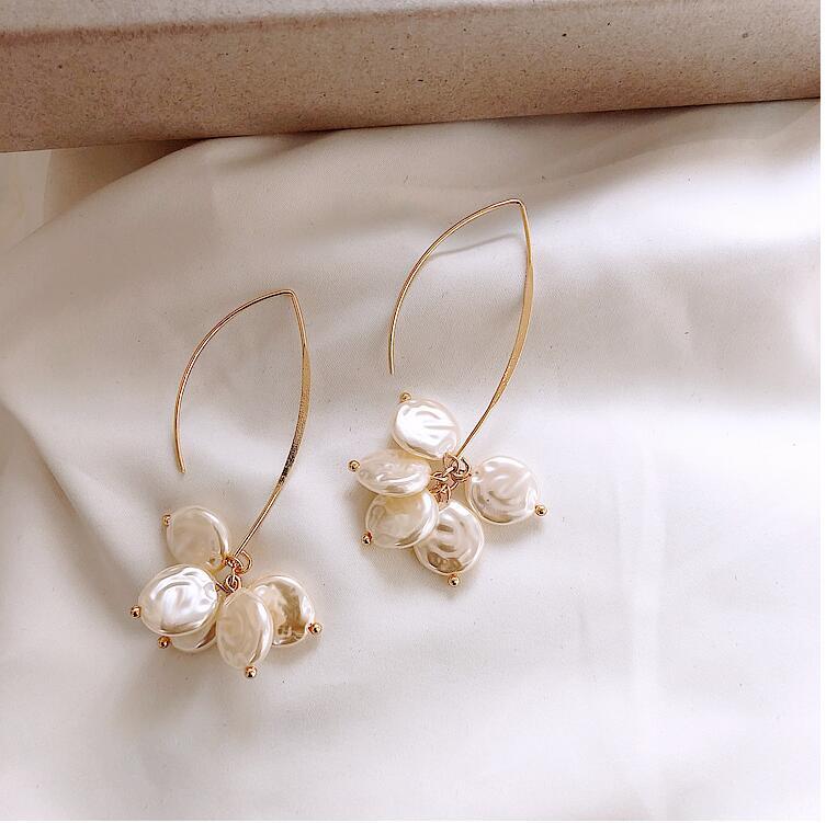 Imitation Pearl Charms Dangle Earrings Cute Summer Earring Jewelry Gift for Her