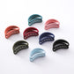 Korean style simple versatile grip sanding hollow curved hair catch half catch ponytail clip bath hairpin card