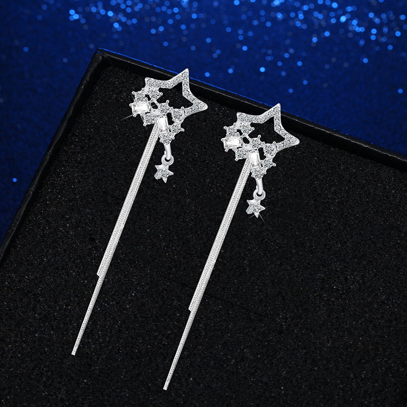 Stars Dangling Drop Earrings Women Girls Gifts Jewelry Accessories