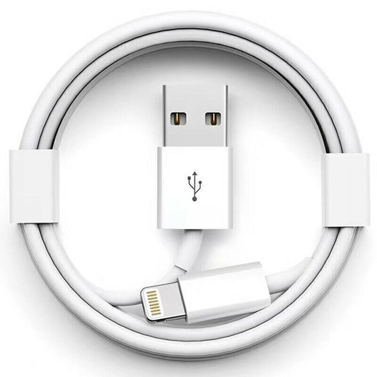 4XEM Lightning to USB-A Charging Cable 3ft (1m), Apple compatible for iPhone/ iPad/ iPod, MFi Certified, White