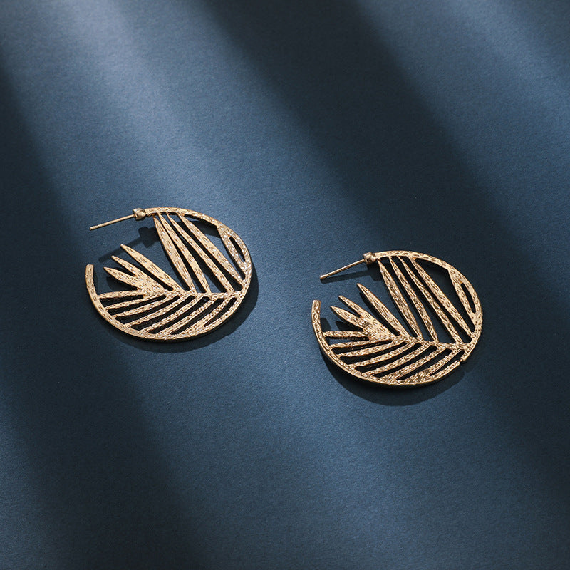 Palm Leaf Design Drop Earring Women Jewelry Mom Gift Everyday Wear Earrings