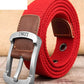 Men's Canvas Work Belt Labor Insurance Pin Buckle Belt