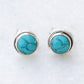 Retro Turquoise Stud Earrings Women Fashionable Luxurious Earrings Jewelry