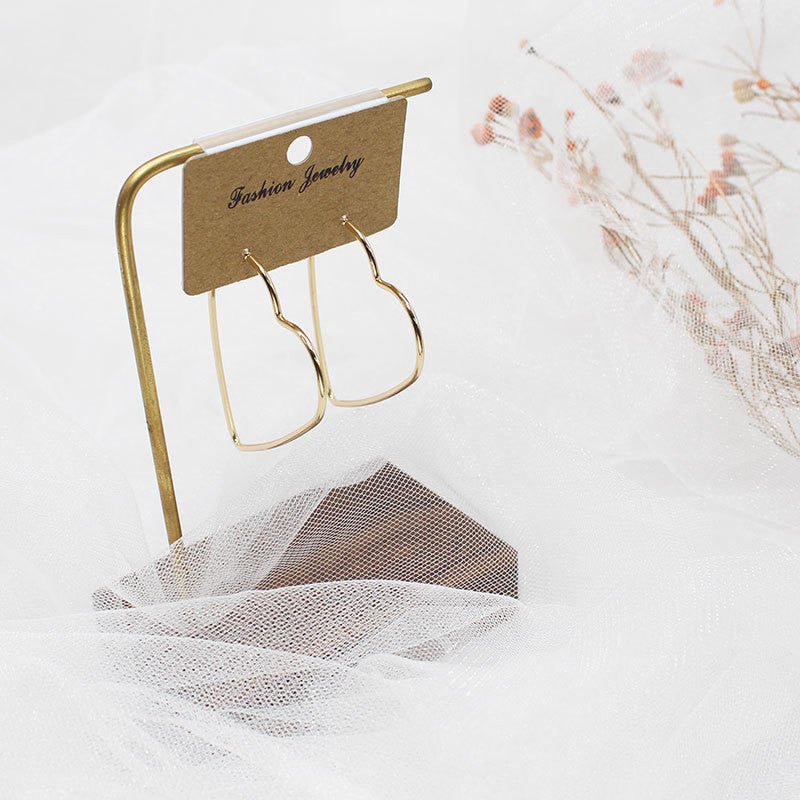 Heart Shape Drop Dangle Earrings Women Jewelry Gift for Her Accessories