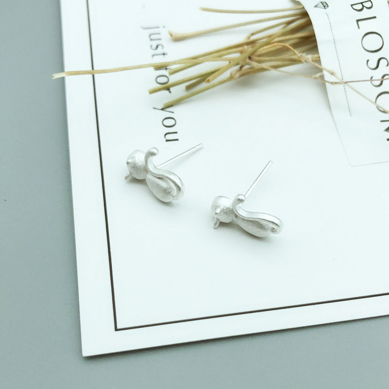 Silver Cat Stud Earrings Jewelry Women Party Earrings Fashion Animal Jewelry Gift Accessory Girls Modern Studs Earring