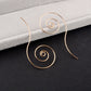 Swirl Ear Stud Fashion Earrings for Women Party Jewelry Gift