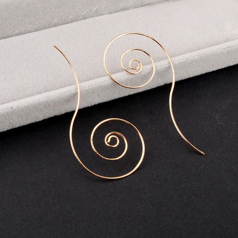 Swirl Ear Stud Fashion Earrings for Women Party Jewelry Gift