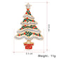Rhinestone Christmas Tree Brooch
