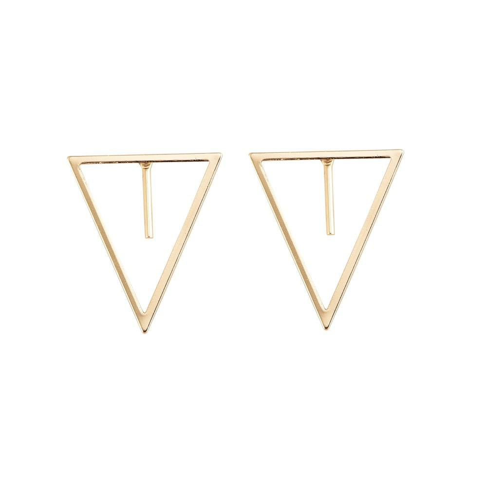 Triangle Stud Earrings Women Fashion Shape Jewelry Gift Accessory Girls Modern Studs Earring