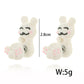 White Rabbit Jewelry Stud Earring Modern Fashion Women Earrings Piercing Studs