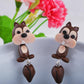 Squirrel Stud Earrings Women Jewelry Mom Gift Everyday Wear Earrings