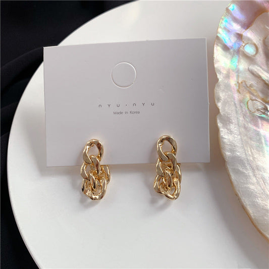 Metal Chain Dangle Earrings Cute Summer Earring Jewelry Gift for Her