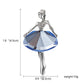 Rhinestone Pearl Dress Dancing Girl Brooches Women Dancer Sports Brooch Pins Gifts