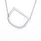Fabulous Rose Gold Plated Stainless Steel Initial Letter Pendant Necklace