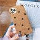 Corduroy wave dot phone case