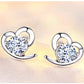 Zircon Heart Earrings