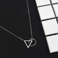 Simple 925 Sterling Silver Geometric Pendant Necklace