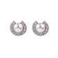 Open Circle Pearl Stud Earrings Fashion Jewelry for Girls Women Gift Accessories