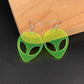 Green Alien Dangle Earrings Jewelry Accessories Girls Fashion Accessory