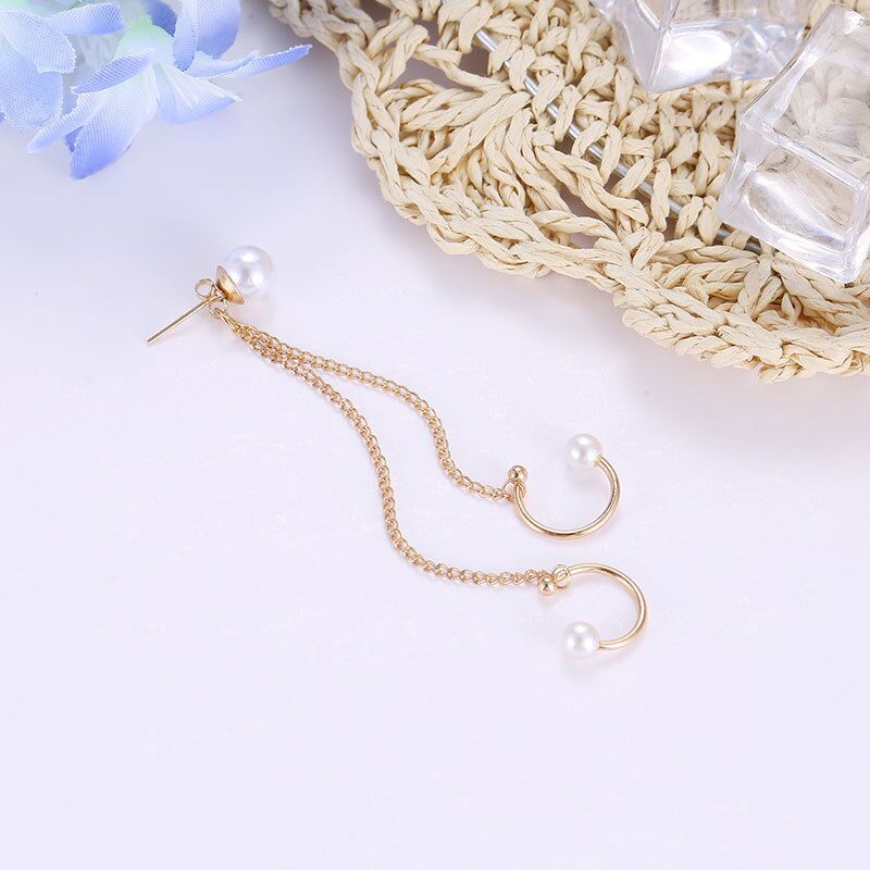 Fashion Jewelry Single Earring With Tassel Chain