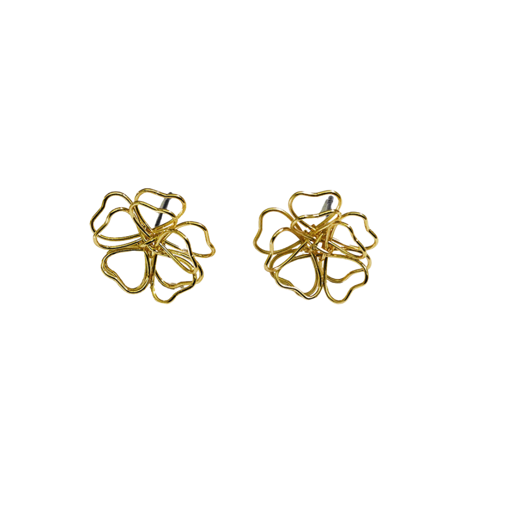 Hollow Flower Shape Stud Earrings Women Jewelry Mom Gift Everyday Wear Earrings