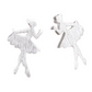 Ballet Girl Stud Earrings Women Charm Stud Jewelry Birthday Holiday Gifts