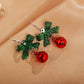 Green Christmas Ball Drop Earring Women Jewelry Mom Gift Everyday Wear Earrings