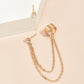 Two Chains Ear Cuff Drop Ear Dangle Fashion Earrings for Women Party Jewelry Gift