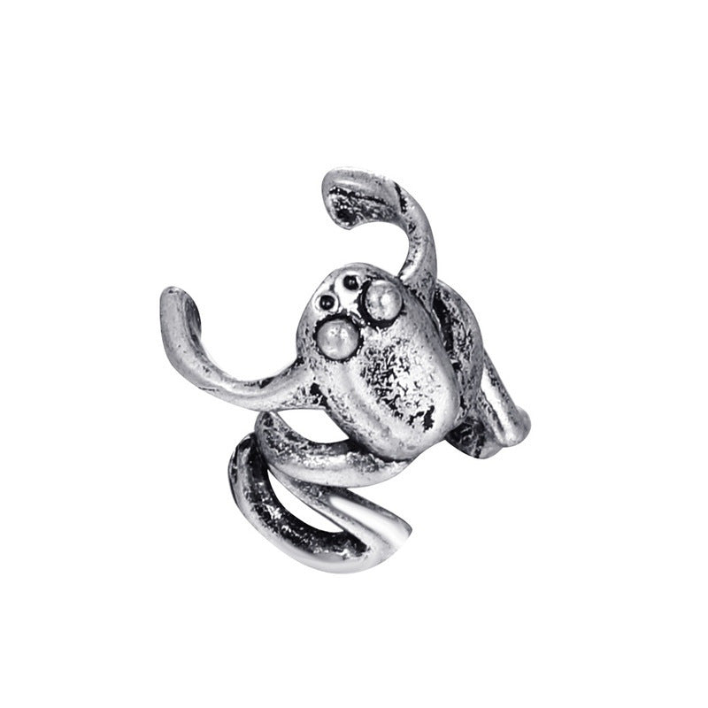 Alloy Frog  Clip Earrings Animal Jewelry Female Without Pierced Ears