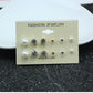 6pairs Mixed Color Stud Earrings for Women Girls Fashion Earrings Piercing