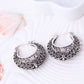 Ancient Silver-colored Hoop Earrings Women Fashion Jewelry Jewellery