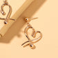 Heart Pendant Dangle Earring Exquisite Fashion Drop Earrings For Women