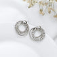 Circles Stud Earrings Women Jewelry Mom Gift Everyday Wear Earrings
