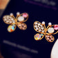 Candy Color Butterfly Stud Earrings Fashion Jewelry for Girls Women Gift